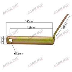 Top Link Pin (Cat. 2) with Handle