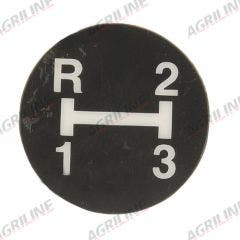 Decal- Gear Shift With 1-2-3-R Markings