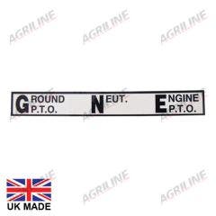 Decal - PTO Position - Massey Ferguson