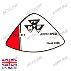 Decal - Quality Approved Final Inspection - Massey Ferguson