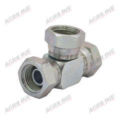 Hydraulic Tee Adaptor 3/8" BSP Female - 3/8" BSP Female -3/8
