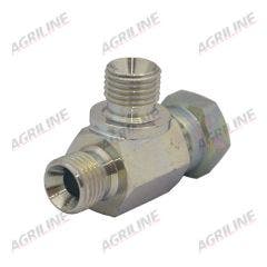 Hydraulic Tee Adaptor 3/8" BSP Male - 3/8" BSP Female - 3/8"