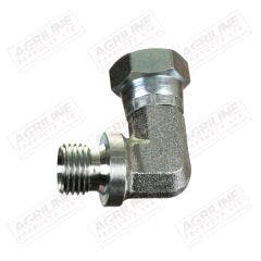 Hydraulic Adaptor 3/8" BSP Male - 3/8" BSP 90 Compact Female