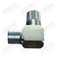 Hydraulic Adaptor 3/8" BSP Male - 3/8" BSP 90 Compact Male