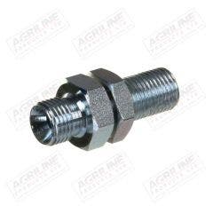 Hydraulic Bulkhead Adaptor 1/4" BSP - 1/4" BSP with Lock Nut