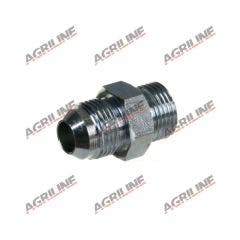 Hydraulic Adaptor 3/4" UNF Male - 3/4" JIC Male