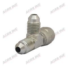 Hydraulic Tee Adaptor 7/16" JIC Male- 7/16" JIC Female- 7/16