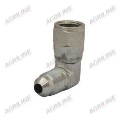  Hydraulic Adaptor 7/16" JIC Male - 7/16" JIC 90 Compact Fem