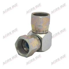 Hydraulic Adaptor 3/4" JIC Female - 3/4" JIC 90 Compact Fema
