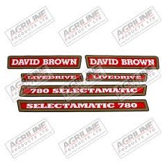 Decal Set - David Brown 780 Selectamatic LIVE DRIVE