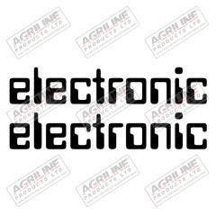 Door Decal (Pair) - Electronic - Massey Ferguson suitable for Massey Ferguson -  