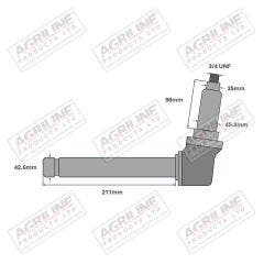 Spindle LH/RH - 3121270R91 suitable for Case International -  3121270R91