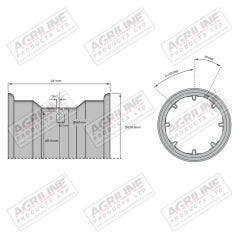 Wheel Rim 12 x 24"