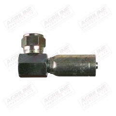 3/8" Hose Fitting- JIC 90° Compact Female, 3/4" UNF