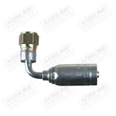 1/4" Hose Fitting- JIC 90° Swept Female, 9/16" UNF