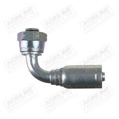 3/8" Hose Fitting- Metric 90° Swept Female, 22mm