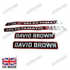 Decal Set - David Brown 770 Selectamatic
