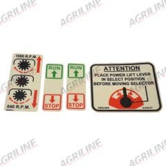 Decal- PTO/Selector