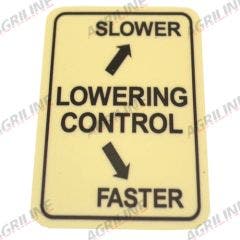 Decal- Postion Speed Control