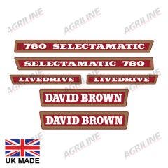Decal Set - David Brown 780 Selectamatic LIVE DRIVE