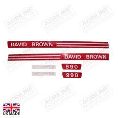 Decal Set - David Brown 990 Red