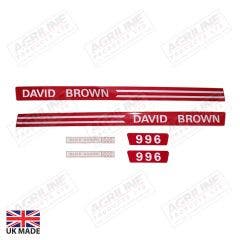 Decal Set - David Brown 996 Red