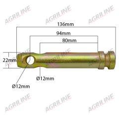 Lower Link Implement Mounting Pin (Cat. 1)