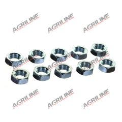 Plated Hexagon Nuts 3/4&#34; UNC (Pack 10)