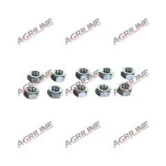 Plated Hexagon Nuts 1/4&#34; UNF (Pack 10)