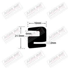 S' Type Glazing Rubber (5m Roll)