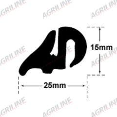S' Type Glazing Rubber (10m Roll)