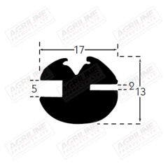 H' Type Glazing Rubber (5m Roll)