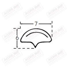Infill Rubber (5m Roll) suitable for Ford & Fordson -  