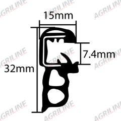 Window Rubber Kit. suitable for John Deere tractor