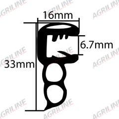 Lower Front & Side Window Rubber Kit suitable for John Deere tractor