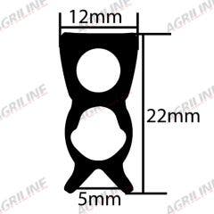 Front Window Rubber Kit suitable for John Deere tractor