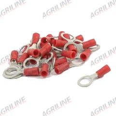Ring Terminal Red 8mm (25 Pack)