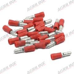 Bullet Terminals Red 4mm Male (25 Pack)