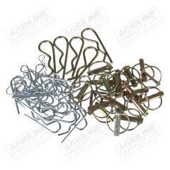 Assorted Linch Pins & Grip Clips (50 Pack)