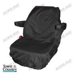 Universal Fit Large Tractor Seat Cover- Black suitable for Ford & Fordson -  
