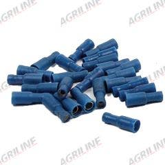 Bullet Terminals Blue 5mm Female (25 Pack)
