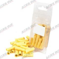 Bullet Terminals Yellow 5mm Female (25 Pack)