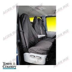 Ford Transit Van Single Seat Cover - Black