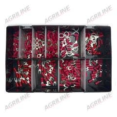 Red Ring & Fork Terminal Assortment Box (240 Pcs)