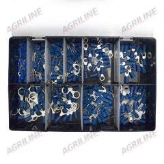 Blue Ring & Fork Terminal Assortment Box (240 Pcs)