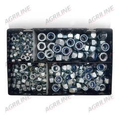 Assorted Metric Coarse Nyloc Nuts (300 Pcs)