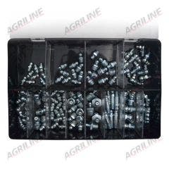 Grease Nipples, Imperial & Metric Assortment (110 Pcs)