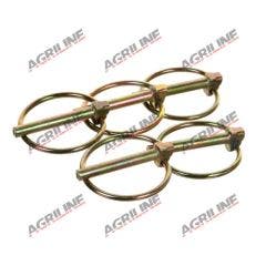 Round Linch Pin: 6mm Ø x 44.5mm (5 Pack)