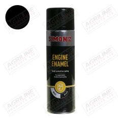 Simoniz Matt Black Engine Enamel, 500ml Paint Aerosol