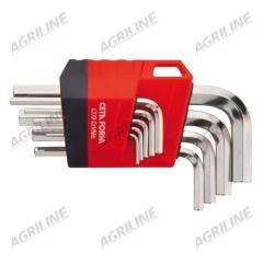 Short Arm Hexagon Key Set Metric- 9 Piece